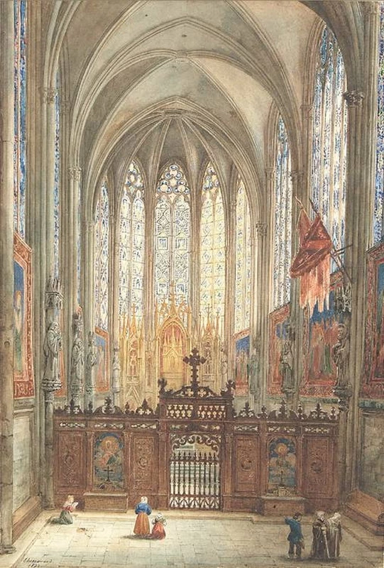 Scena interna della cattedrale, 1832